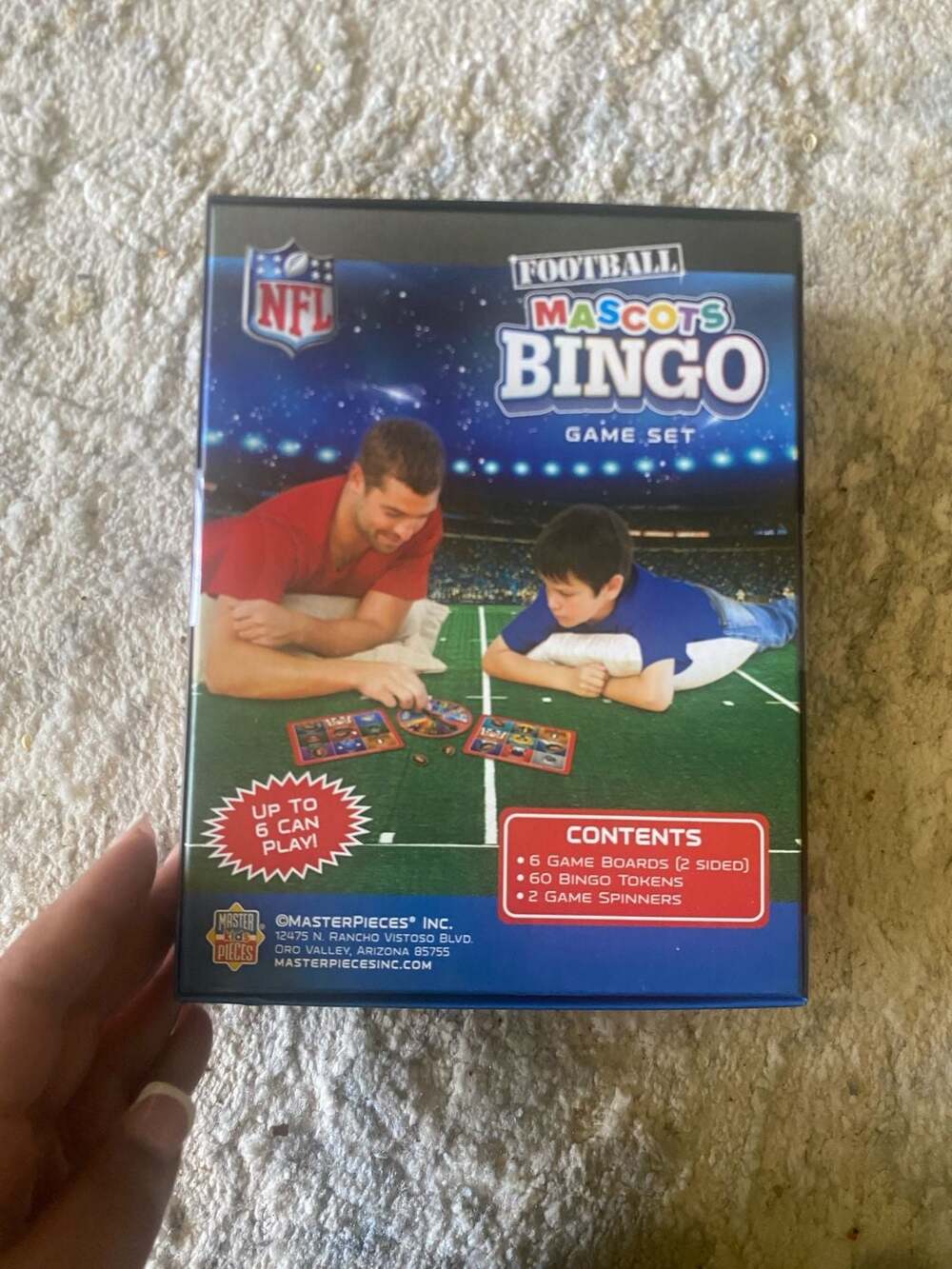 NFL Football Mascots Bingo Game Set